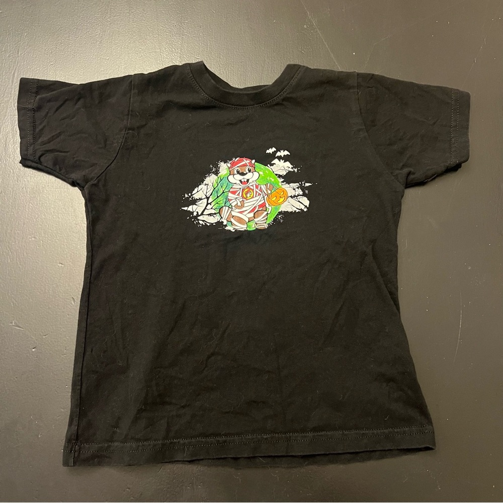 Buc-ee’s Black‎ Boo Crew Halloween Mummy Graphic Tee Shirt Kids Sz 4t